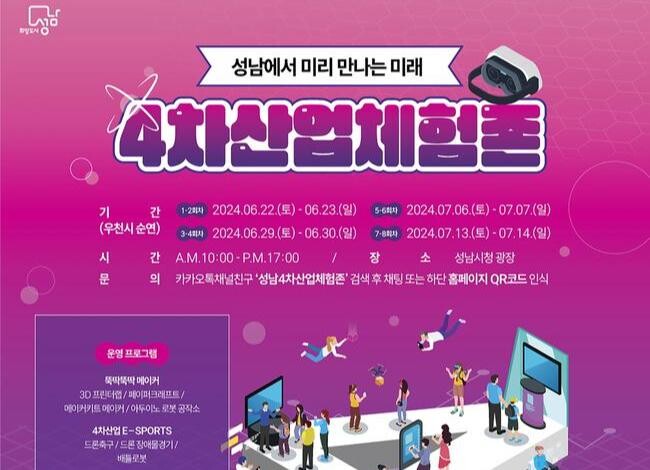 성남시 "4차산업 미래 혁신 기술 미리 만나 보세요"