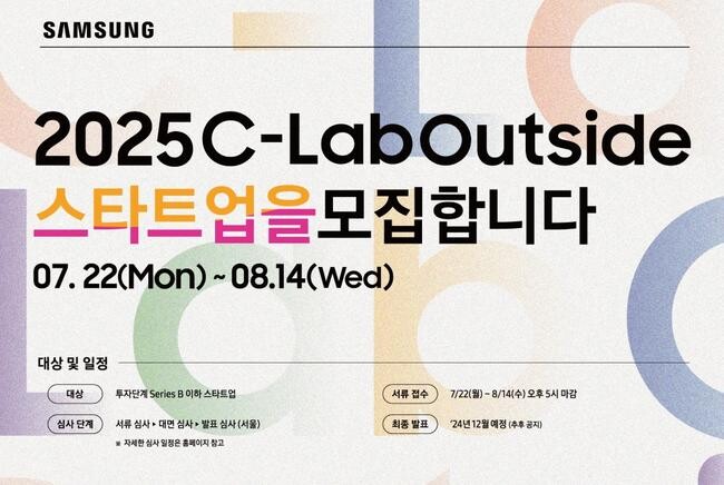 제7회 2025 C랩 아웃사이드 공모전 포스터 중 일부