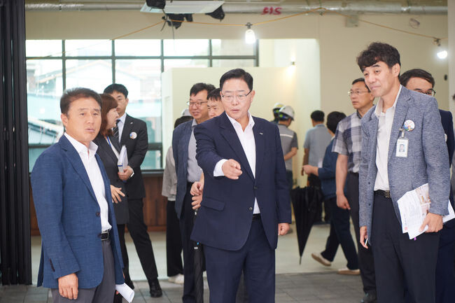 강수현 양주시장, ‘양주 덕정 상권거점 커뮤니티센터’ 건립 공사 현장 방문 