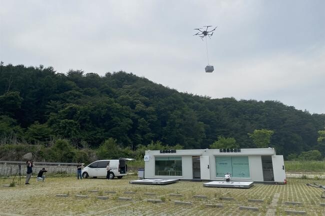 드론배송 장면