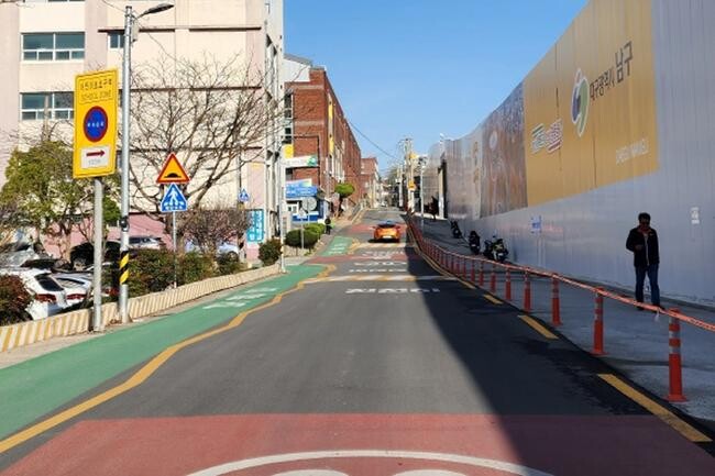 공사장 보행로 설치