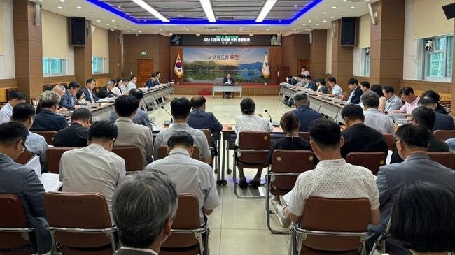 옥천군, 자연재난 대응력 강화 위한 열띤 토론 가져