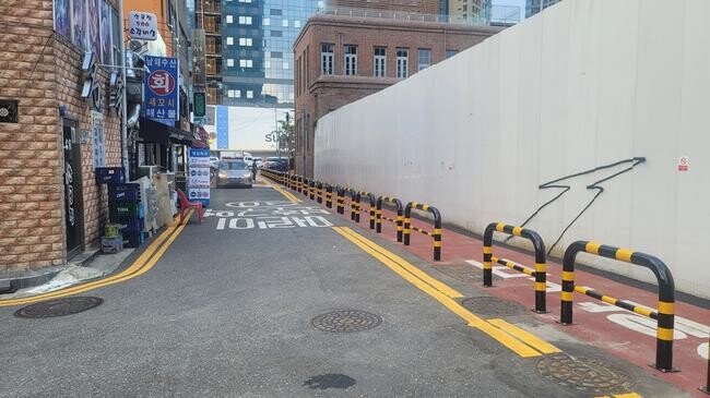 용산구, 한강초등학교 보행통로 확보