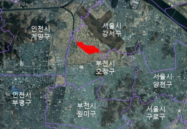 토지거래허가구역 위치도
