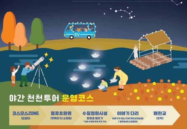 서초구, 가을밤 낭만 즐기는 '양재천 천천투어' 야간 운영