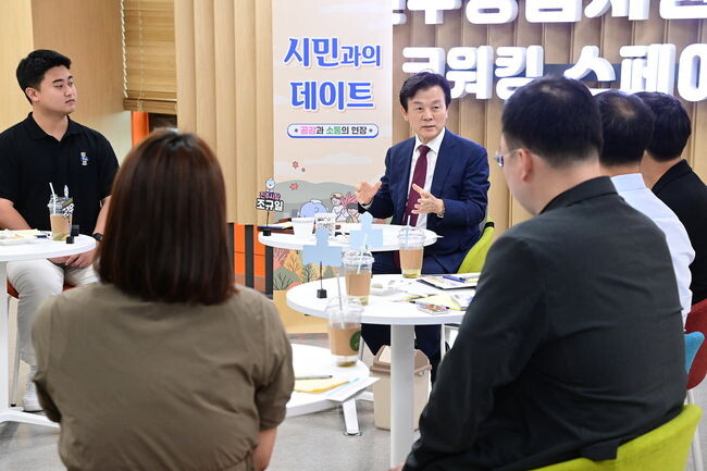 조규일 진주시장, 진주창업지원센터 입주기업과 ‘시민과의 데이트’