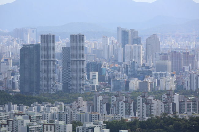 남산에서 바라본 서울 전경