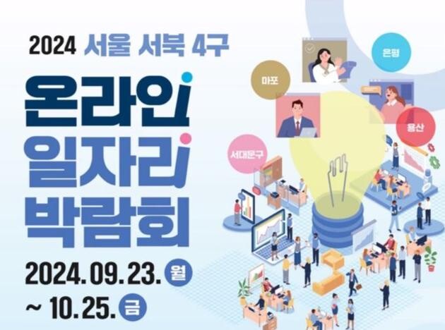 은평구, 2024 서울 서북4구 온라인 일자리 박람회 개최
