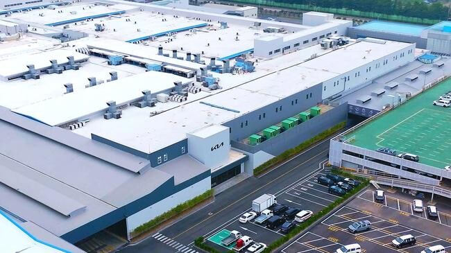 기아는 27일 경기도 광명시 소하동에 있는 오토랜드(AutoLand) 광명에서 EVO Plant 준공식을 개최했다. 