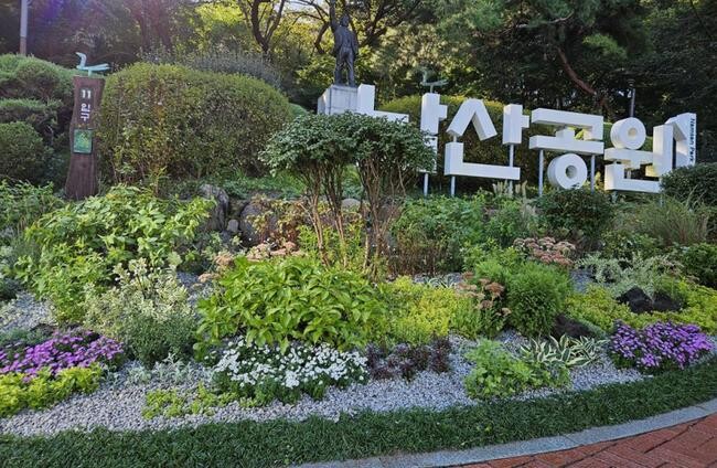 작은 정원식물들의 인사(규모 45㎡) &ndash; 김민지 작가&nbsp;