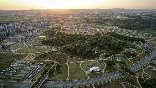 함박산 중앙공원 전경(함박산 방면)&nbsp;