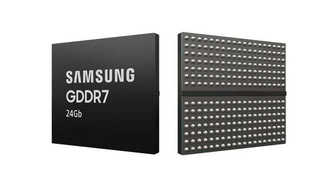 삼성전자 24Gb GDDR7 D램 제품 이미지&nbsp;
