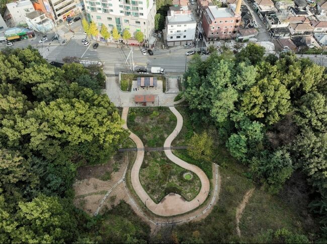불암산 광석마을지구 산림 훼손지를 복원해 '별빛공원' 조성
