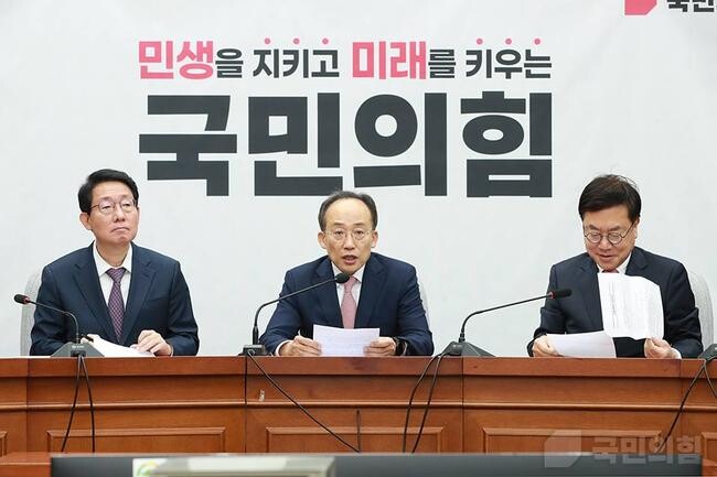 국민의힘은 민주당의 이재명 대표 방탄 행태를 강하게 비판하며 법적 절차 협조와 연금 개혁 등 국정 과제에 집중할 것을 촉구했다.