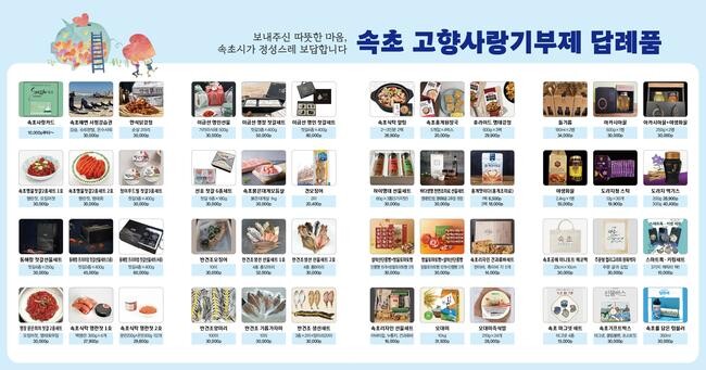 속초고향사랑기부제 홍보 리플릿
