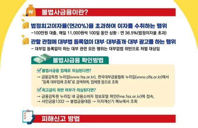 서울시 민생사법경찰국은 2월 말까지 전통시장 주변 불법 대부행위에 대한 집중 단속 및 수사를 실시한다고 밝혔다.