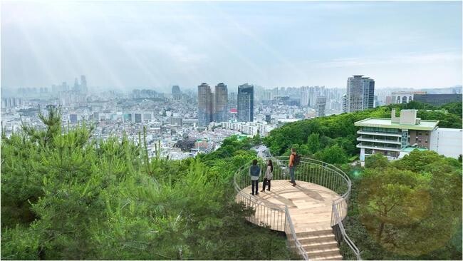 남산 하늘숲길 솔빛전망대