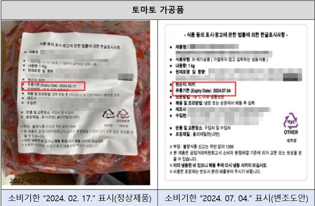 위반 제품 사진