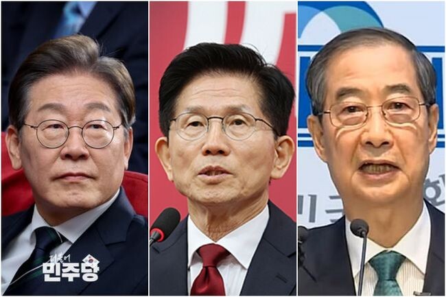 대선을 26일 앞두고 실시된 여론조사에서 이재명 더불어민주당 후보가 차기 대통령 적합도 43%로 선두를 달리고 있는 것으로 나타났다.