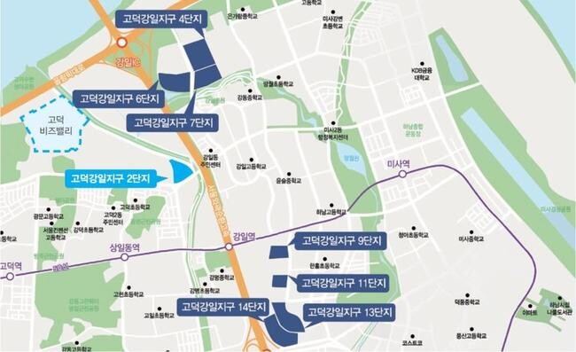 서울주택도시공사(SH공사, 사장 황상하)가 고덕강일 공공주택지구 내 아파트 단지 상가 18호와 내곡 도시형 생활주택(서초선포레) 상가 2호를 선착순 분양한다.