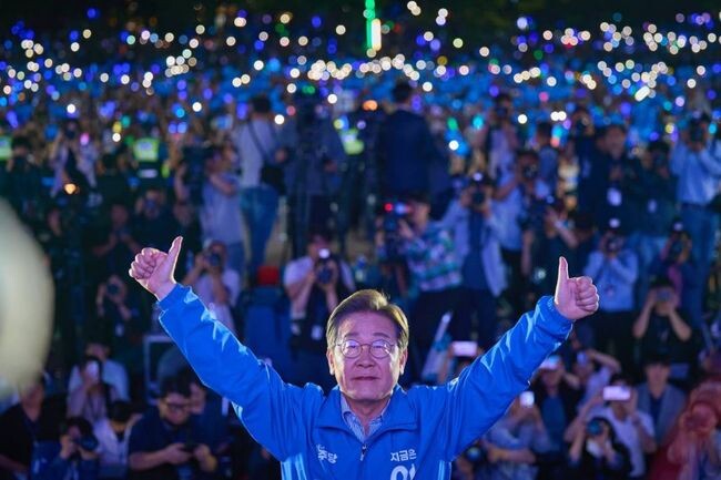 이재명 더불어민주당 후보가 제21대 대통령으로 당선됐다. 사진은 서울 파이널 유세 장면.