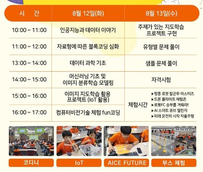 국립과천과학관(관장 한형주)이 학생들에게 인공지능에 대한 관심을 높이고 전문적인 지식을 함양할 수 있는 기회를 제공하기 위해 올해 처음으로 `AI 신입 훈련소(부트캠프)`를 개설해 큰 호응을 얻고 있다.
