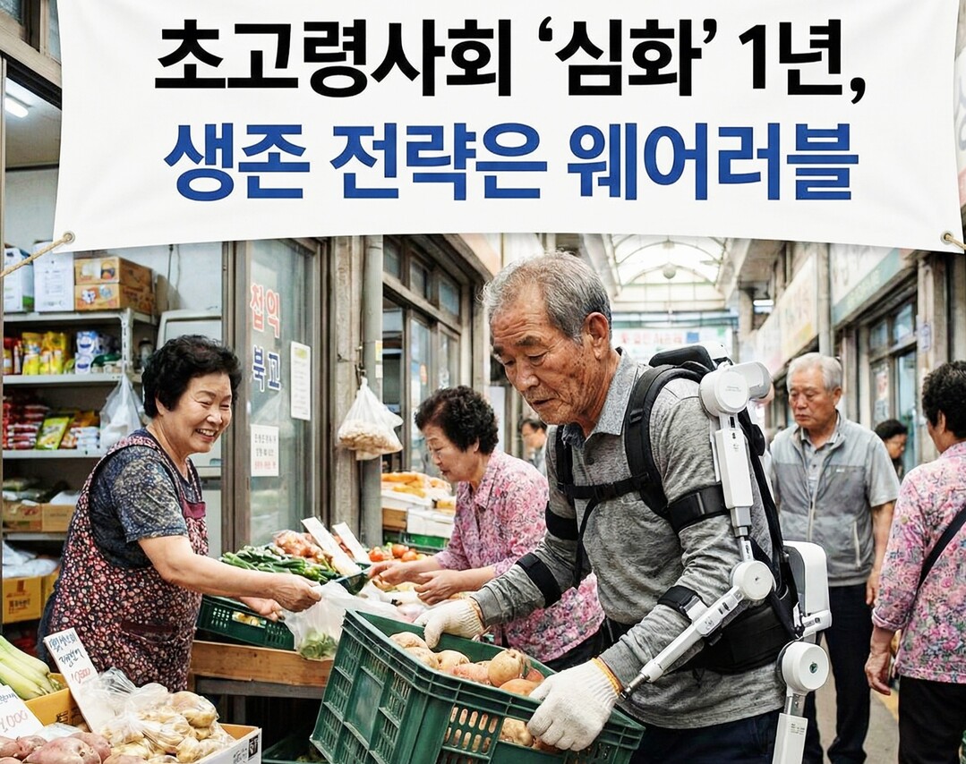 초고령사회 '심화' 1년 만에… 소상공인 생존 전략은 '웨어러블 로봇’
