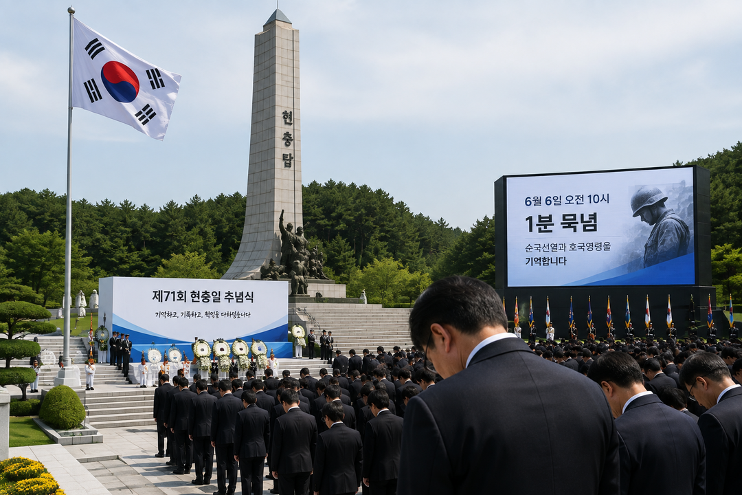 현충일 앞두고 추모 분위기…6일 오전 10시 전국에 '1분 묵념' 사이렌
